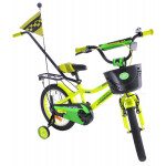 Detský bicykel 16" Fuzlu Thor neónový, žlto-zelený